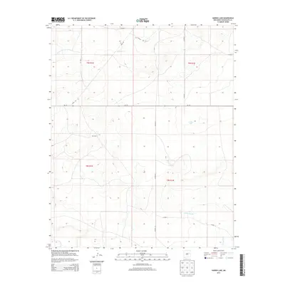 2013 Map of Harben Lake, 2013 Print