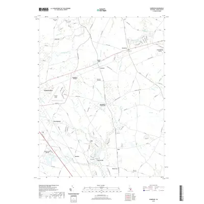 2019 Map of Harbeson, 2019 Print