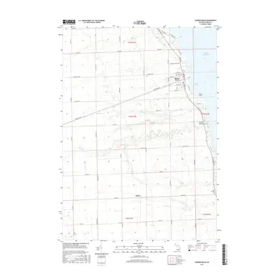 2017 Map of Harbor Beach, 2017 Print