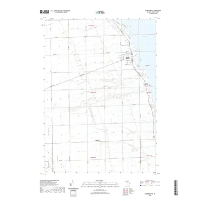 2019 Map of Harbor Beach, 2019 Print