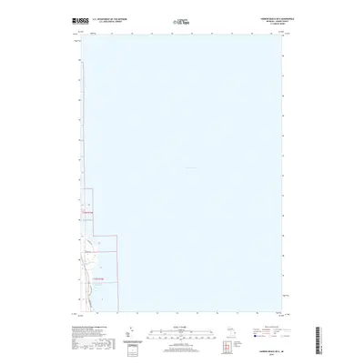 2019 Map of Harbor Beach OE E, 2019 Print