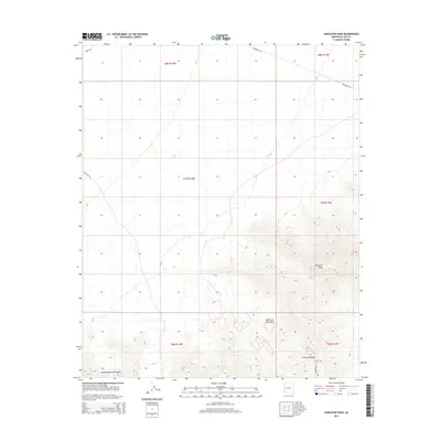 2014 Map of Harcuvar Peak, 2014 Print