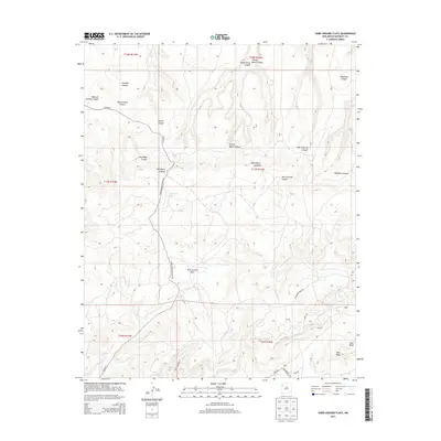 2013 Map of Hard Ground Flats, 2013 Print