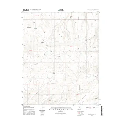 2017 Map of Hard Ground Flats, 2017 Print