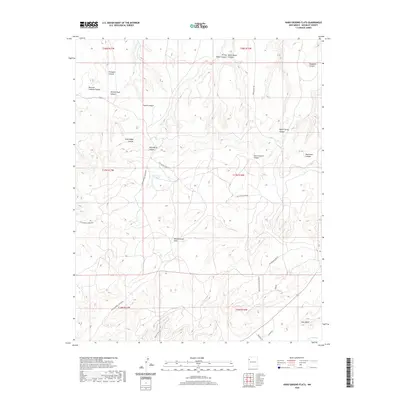 2020 Map of Hard Ground Flats, 2020 Print