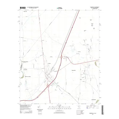 2014 Map of Hardeeville, 2014 Print