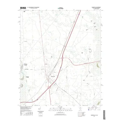 2017 Map of Hardeeville, 2017 Print