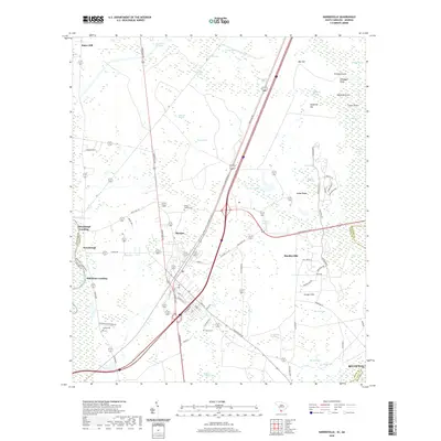 2020 Map of Hardeeville, 2020 Print