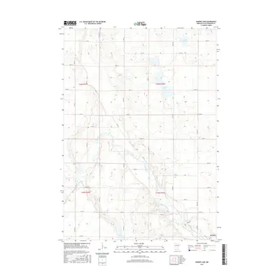 2016 Map of Harder Lake, 2016 Print