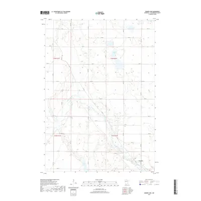 2019 Map of Harder Lake, 2019 Print