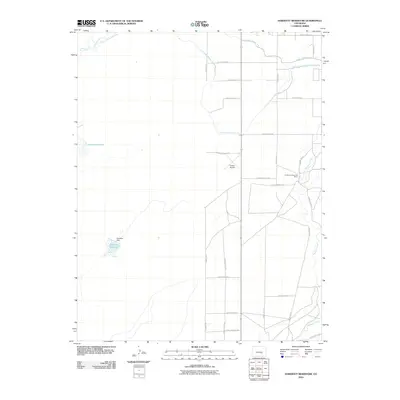 2010 Map of Hardesty Reservoir, 2010 Print