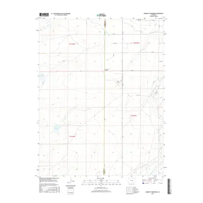 2016 Map of Hardesty Reservoir, 2016 Print