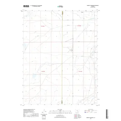 2019 Map of Hardesty Reservoir, 2019 Print