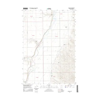 2017 Map of Hardin SW, 2017 Print