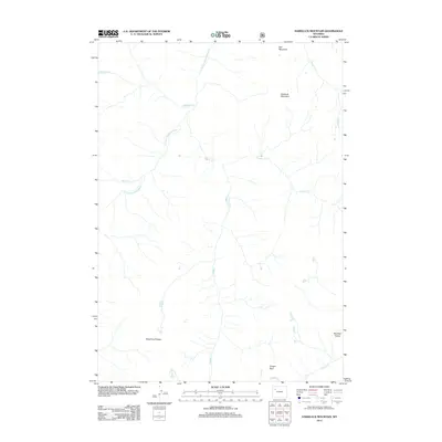 2012 Map of Hardluck Mountain, 2012 Print