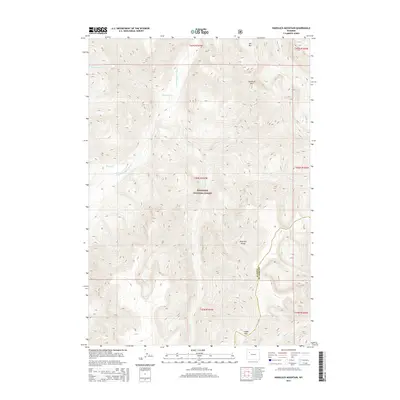 2015 Map of Hardluck Mountain, 2015 Print