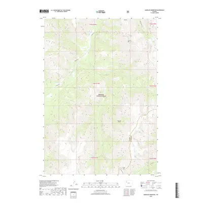 2018 Map of Hardluck Mountain, 2018 Print