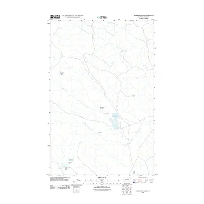 2011 Map of Hardpan Coulee, 2011 Print