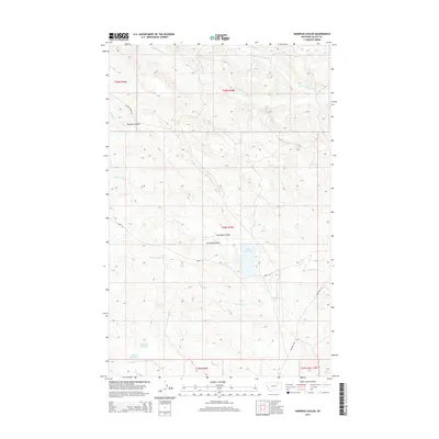 2014 Map of Hardpan Coulee, 2014 Print