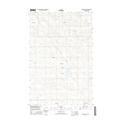 2017 Map of Hardpan Coulee, 2017 Print