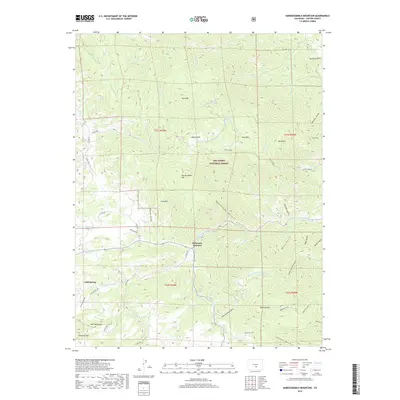 2019 Map of Hardscrabble Mountain, 2019 Print