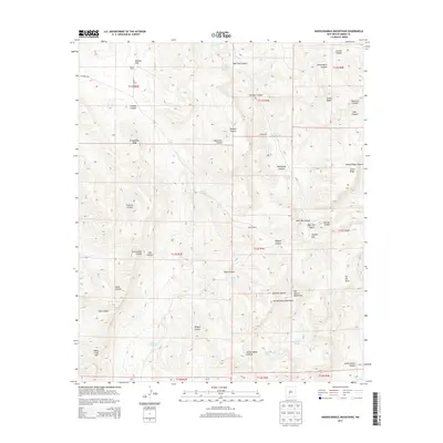2013 Map of Hardscrabble Mountains, 2013 Print