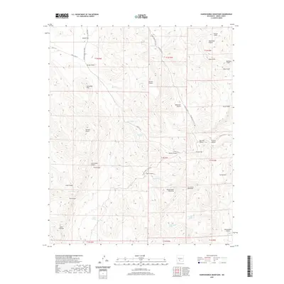 2020 Map of Hardscrabble Mountains, 2020 Print
