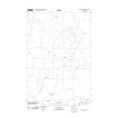 2011 Map of Hardwood Lake, 2011 Print