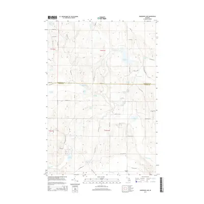 2014 Map of Hardwood Lake, 2014 Print