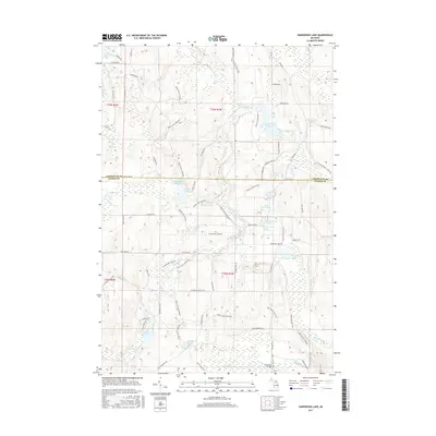 2017 Map of Hardwood Lake, 2017 Print