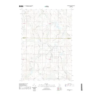 2019 Map of Hardwood Lake, 2019 Print