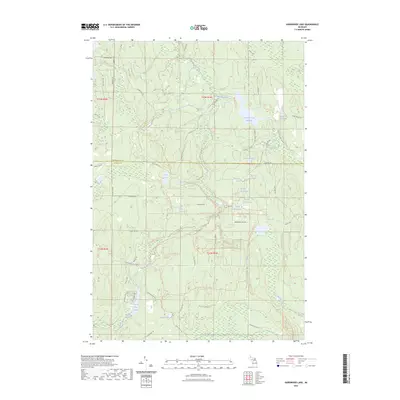 2023 Map of Hardwood Lake, 2023 Print