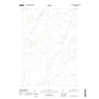2018 Map of Hardwood Mountain SE, 2018 Print