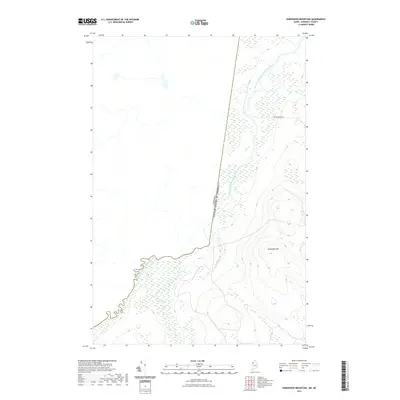 2021 Map of Hardwood Mountain, 2021 Print