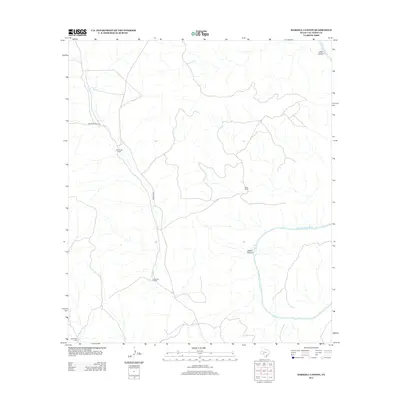 2013 Map of Harkell Canyon, 2013 Print