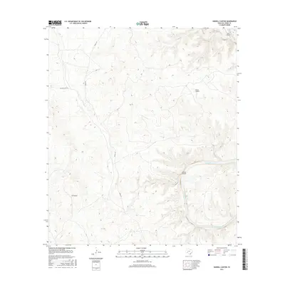 2016 Map of Harkell Canyon, 2016 Print