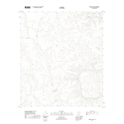2019 Map of Harkell Canyon, 2019 Print