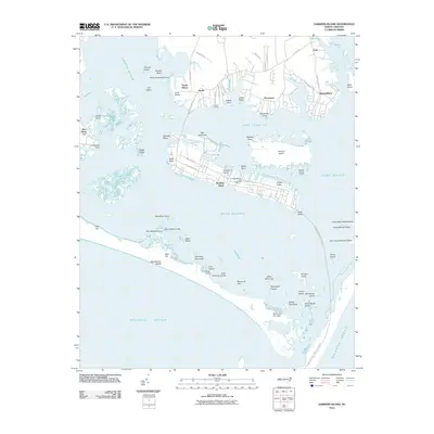 2010 Map of Harkers Island, 2010 Print