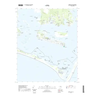 2019 Map of Harkers Island, 2019 Print