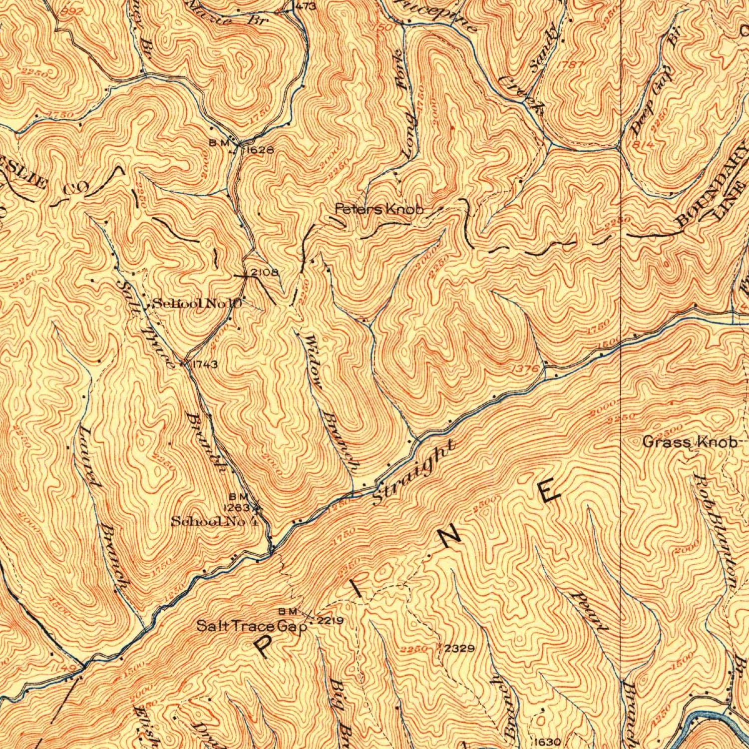 1919 Map of Harlan, KY — High-Res | Pastmaps