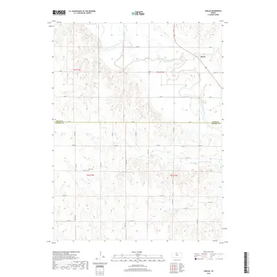 2018 Map of Harlan, 2018 Print
