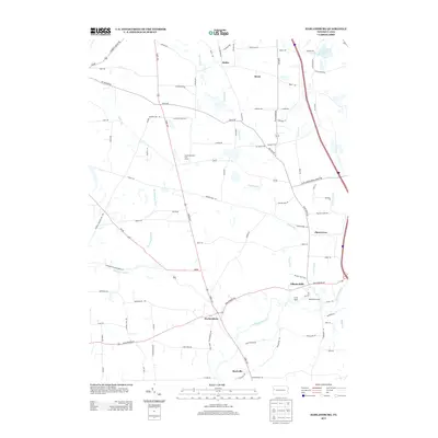 2013 Map of Harlansburg, 2013 Print