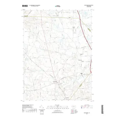 2019 Map of Harlansburg, 2019 Print