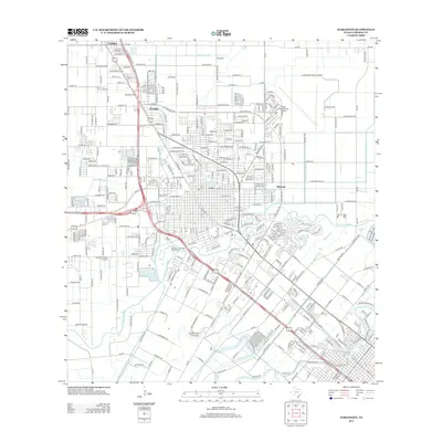 2013 Map of Harlingen, 2013 Print