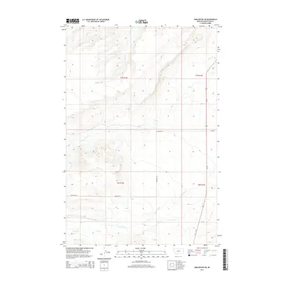 2014 Map of Harlowton SW, 2014 Print