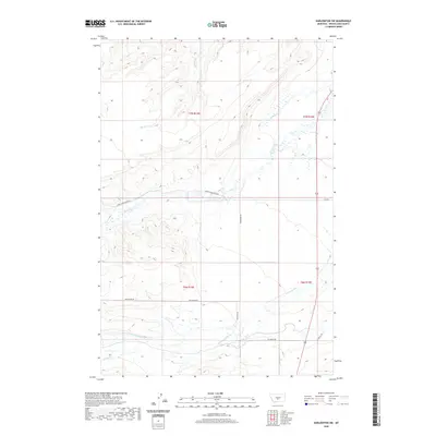 2020 Map of Harlowton SW, 2020 Print