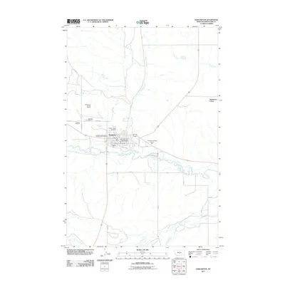 2011 Map of Harlowton, 2011 Print