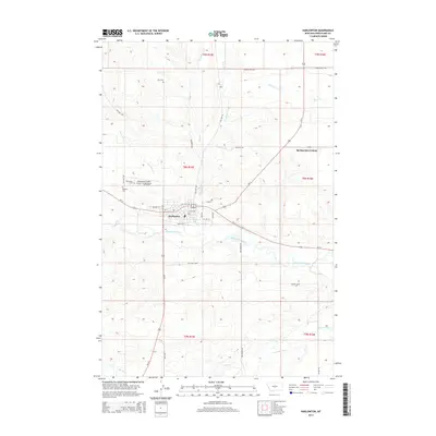 2014 Map of Harlowton, 2014 Print