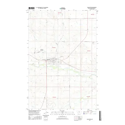 2017 Map of Harlowton, 2017 Print