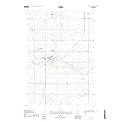 2020 Map of Harlowton, 2020 Print
